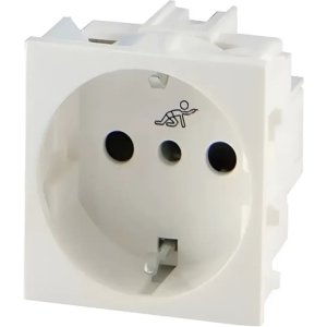 Módulo Toma Corriente Schuko Presta Vivion Conatel Pf Color Blanco