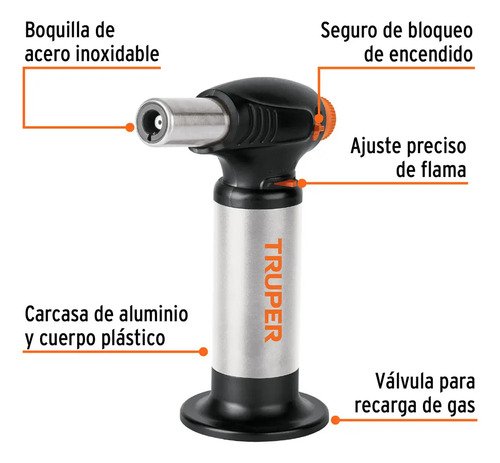Mini Soplete Recargable De Gas Butano Para Usos Múltiples - Imagen 2