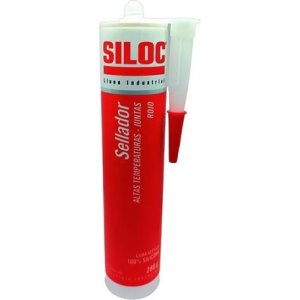 Sellador Silicona 100% Siloc Rojo Alta Temperatura X 280g