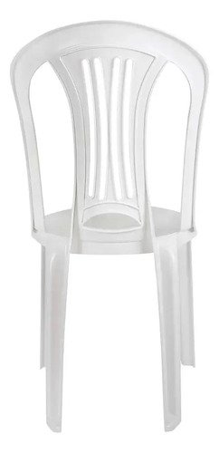 Silla De Plástico Bistró Mor Sin Apoya Brazos Blanca 140kg K Blanco - Imagen 3