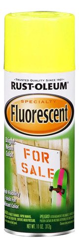Pintura Esmalte En Aerosol Rust Oleum Colores Fluo 312gr Amarillo Fluo