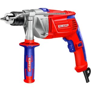 Taladro Percutor Impacto Industrial Emtop 13mm 1100w 2800rpm Rojo