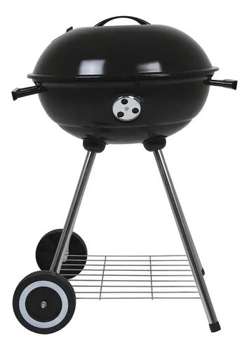 Parrilla Móvil Mor Guarapari 47cm De Ancho 73cm De Alto 54cm De Profundidad Y 46cm De Diámetro Negra Negro - Imagen 3