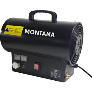 Cañon Calefactor A Gas 40000 Btu Con Valvula Negro