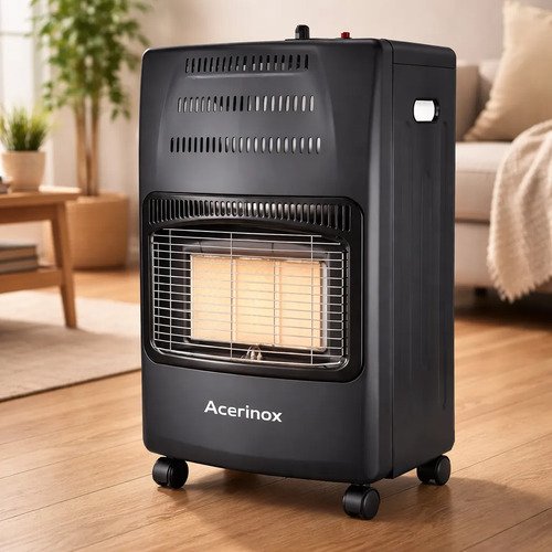 Estufa A Gas Acerinox Ht-h-0008 Con Valvula Negro - Tyt Negro - Imagen 3