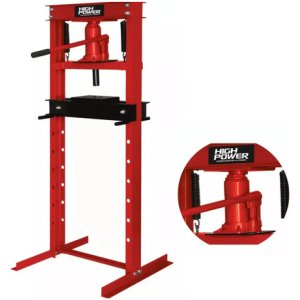 Prensa Hidraulica 20 Ton High Power Kithpr20c-t Color Rojo
