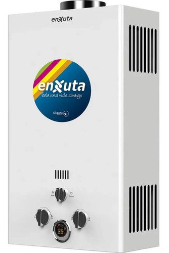 Calentador Instantaneo Gas Calefon Enxuta 12 Lts - Tyt Blanco
