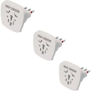 Adaptador 3 En Línea Multiformato Blanco Vivion Pack X3 -sc