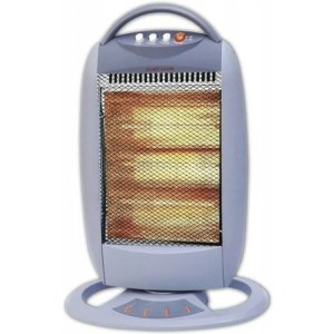 Estufa Halógena Rotel Hhg-02 1200w Oscilante 2 Niveles Calor Gris