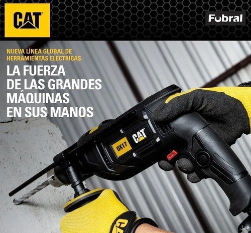 Taladro Caterpillar 13mm 750watts Con Percutor Dx17 Negro 50 Hz/60 Hz - Imagen 3