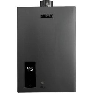 Calentador Mega De 20 Lts Tiro Balanceado-forzado. Gris Oscuro Glp