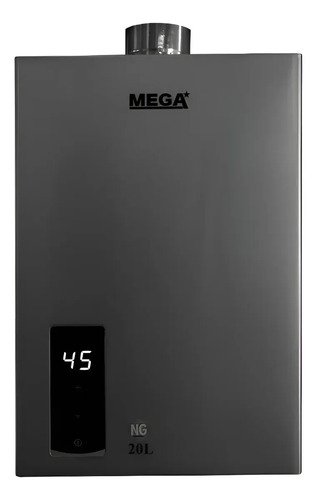 Calentador Mega De 20 Lts Tiro Balanceado-forzado. Gris Oscuro Glp