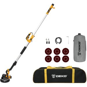 Lijadora Profesional De Pared Yeso Deko 1100w C/luz Led Amarillo 50hz 50 Hz