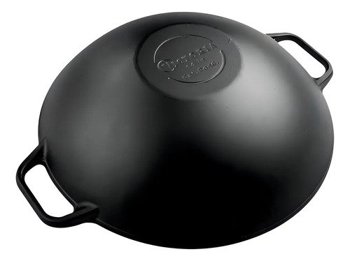 Wok Hierro Curado 36cm C/asas Ref.37291 Victoria Negro - Imagen 3