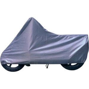 Funda Cubre Moto Impermeable Plateado Tamaño Grande - Tyt Gris