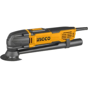 Multiherramienta Oscilante Ingco 300w Con Accesorios Para Corte Y Lijado