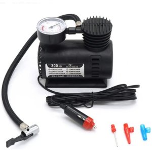 Compresor De Aire Portátil Para Auto E Inflado Rápido Color Negro Fase Eléctrica Monofásica