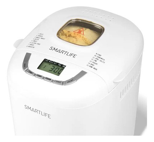 Maquina De Hacer Pan Smartlife 12 Programas Panetera Color Blanco - Imagen 6