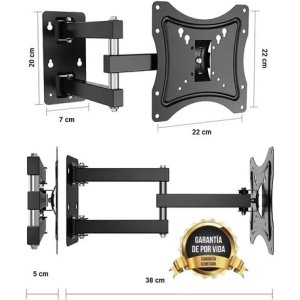Soporte Para Tv Led De 14¨a 55¨incluye Tacos Y Tornillos Negro