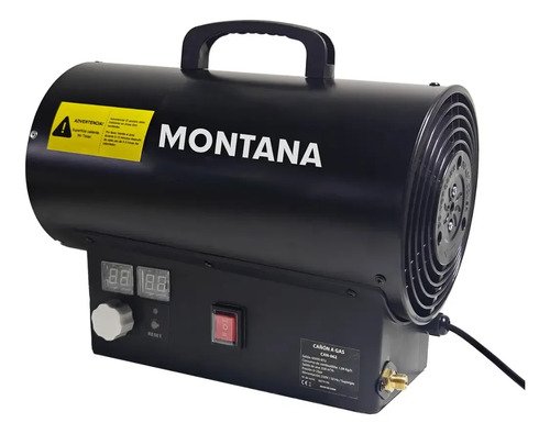 Cañon De Calor A Gas 40.000 Btu - Tyt Negro