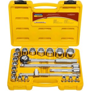 Juego Dados 22 Piezas Encastre 1/2'' Tramontina Master - Fc