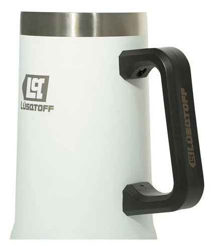 Vaso Térmico Chopero 700 Ml Acero Inoxidable Lusqtoff Jarra Blanco Chopero - Imagen 4