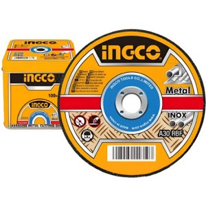 100 X Discos De Corte Metal Inox 115mm En Caja Ingco - Tyt Naranja