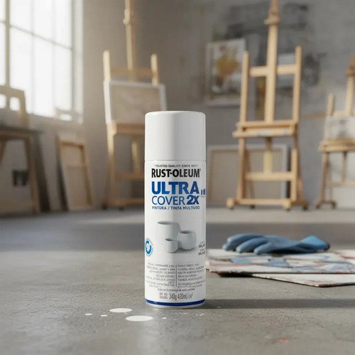 Rust-oleum Ultra Cover 2x Aerosol Blanco Brillante 340ml - Imagen 3
