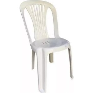 Kit De 10 Sillas De Plástico Para Bistró Negras De Hasta 182 Kg, Resistentes, Color Blanco A Rayas Blanco Rayado