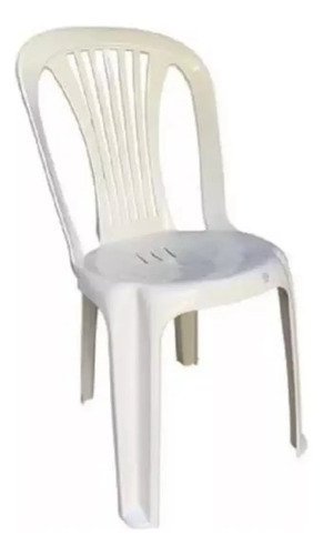 Kit De 10 Sillas De Plástico Para Bistró Negras De Hasta 182 Kg, Resistentes, Color Blanco A Rayas Blanco Rayado