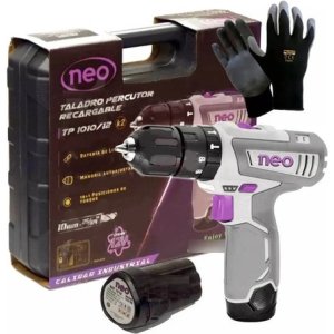 Taladro Percutor Atornillador 2 Baterías 12v Neo Tp1010 K2