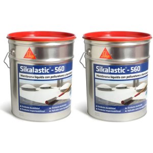 Sikalastic 560 Membrana Líquida Con Poliuretano 20+20 Kg Acabado Satinado Color Terracota