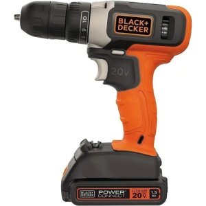 Taladro Atornillador Inalámbrico De 254mm Black+decker Bcd702c1 + 1 Batería De 1.5ah + Accesorio Con Caja De Cartón Naranja