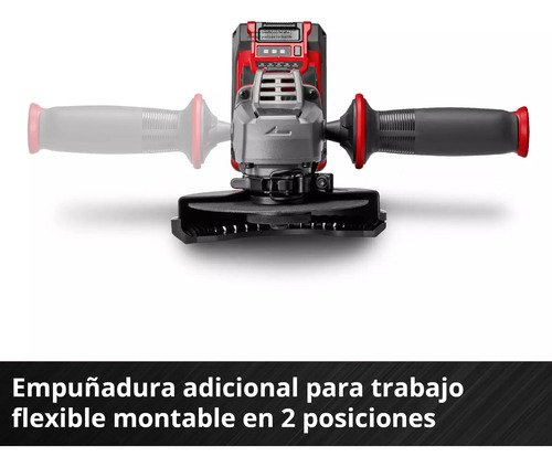 Amoladora Angular Inalámbrica Tp-ag 18/125 Ce Q Li Bat+carg Rojo Y Negro 50hz/60hz - Imagen 7