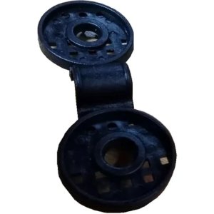Broche Redondo Plástico Para Malla Sombra - Precio 50 Un.  Negro