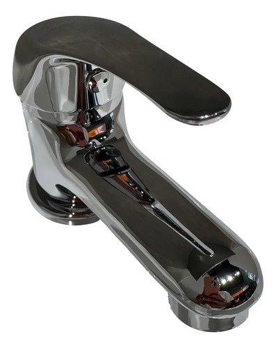 Grifería Monocomando Baño Lavatorio Dmc Capri Metal Gris Cerámico Cromado - Imagen 4