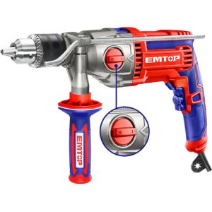 Taladro Percutor 1100w 16mm Emtop Emdl21101 Rojo 60hz