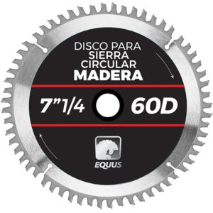 Disco Para Sierra Circular 175 Mm 60d Equus Plateado