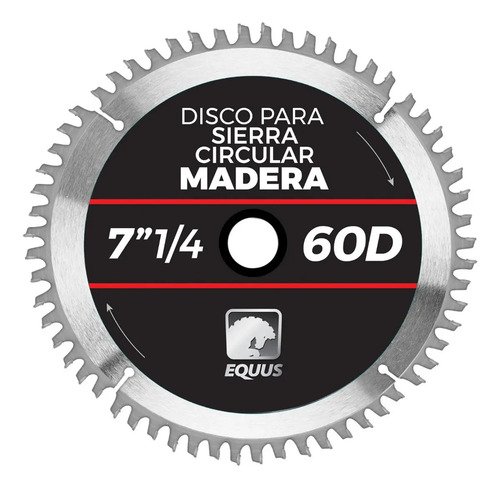 Disco Para Sierra Circular 175 Mm 60d Equus Plateado