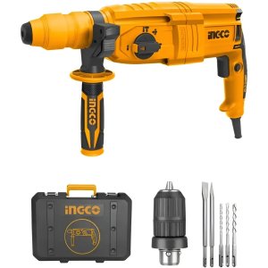 Rotomartillo Ingco Rgh9018 800w 0-1200rpm 2.5 Joule + Regalo Amarillo