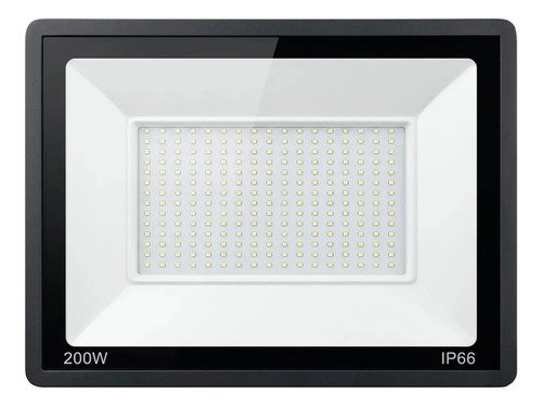 Foco Led De 200w Reflector Luz Blanca, Exterior, Ip66 Negro - Imagen 2