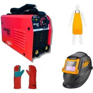 Kit Herrero Completo Soldadora Hessen 130a + Articulos -  Coral Claro