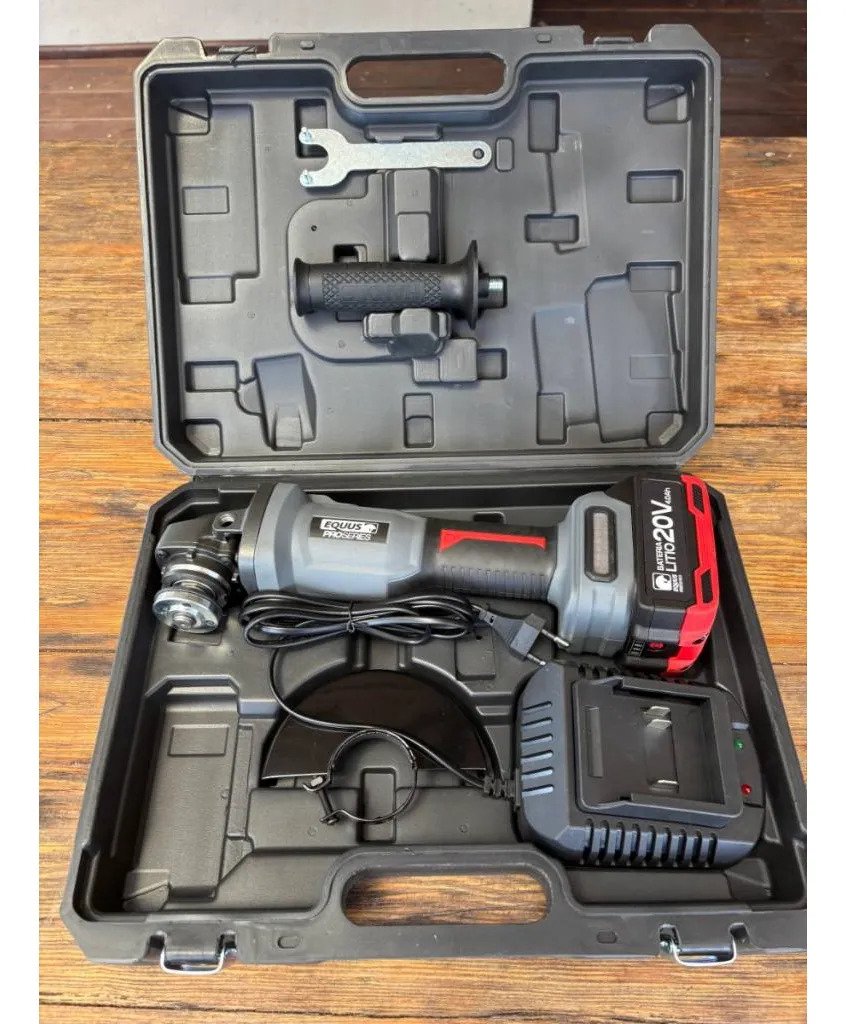 Amoladora Inalámbrica Equus 20v Litio Modelo 7601 Rojo 20v - Imagen 4
