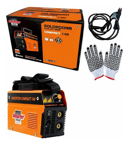 Soldadora Inverter Smarter Tools Compact 140 Profesional Naranja/negro