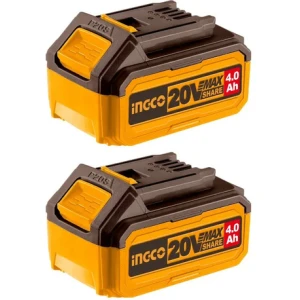 Set Bateria Ion Litio 20v 2pcs Multiherramientas 4,0ah Ingco