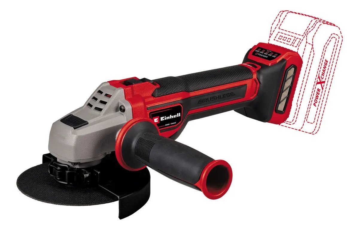 Amoladora Angular Inalámbrica Einhell Tp-ag 18/125 Ce Q Li Rojo - Imagen 2