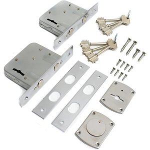 Cerradura Gemelo Toyoki Lh-2170 Plateado Metalizado Plateado