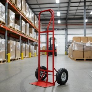 Carro Reforzado De Carga Para 200kg Rueda De Goma Inflable. Coral Claro