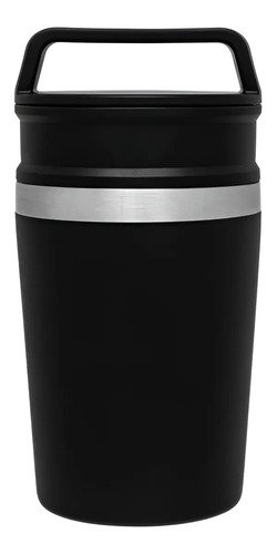 Taza Stanley Travel Con Tapa Para Café Y Agua, 236 Ml, Color Negro