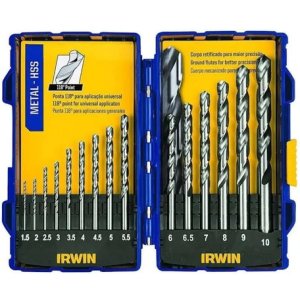 Pack X 15 Mechas Hss Irwin 15 Ps. 1.5 - 10 Mm Estuche